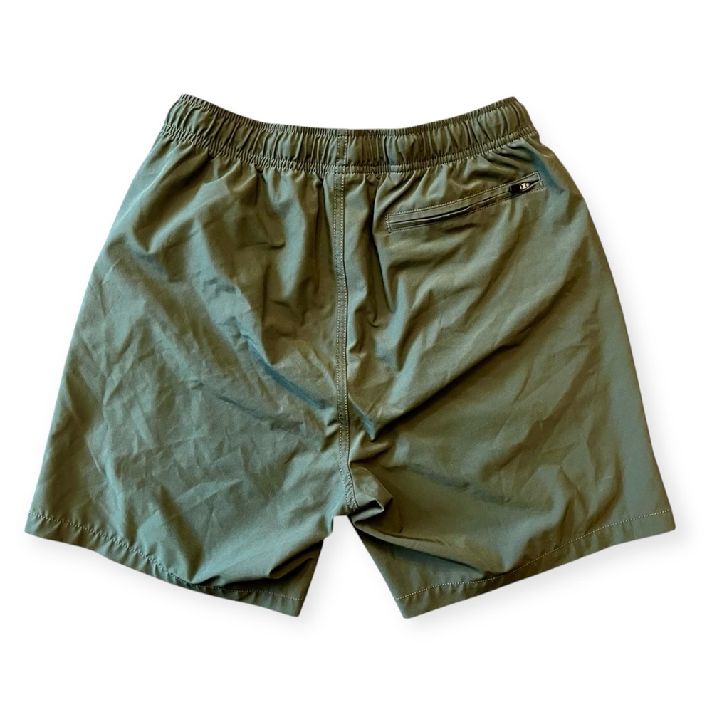 Bearbottom Stretch Swim Solid Trunks - Military G… - image 8